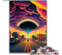 Jigsaw Puzzles for Adults 1000 Piece Neon Road Jigsaws 1000 Pieces for Adults Educational Game Challenge Toy (Size 26x38cm)