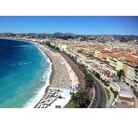 Jigsaw Puzzles For Adults 1000 Piece NICE FRANCE SKYLINE GLOSSY Wooden Puzzles PRINT french riviera view A269 Challenging Puzzles for Friends Family Wall Decor