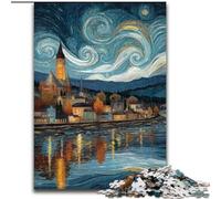 Jigsaw Puzzles for Adults 1000 Piece Night Sky City Cityscape, Family Entertainment Toys Is Ideal As Gifts for The Whole Family for 14+ (Size 50x75cm)