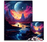 Jigsaw Puzzles for Adults 1000 Piece Night View Under The Starry Sky Puzzles for Adults Family Fun Activity Brain Challenge for Teenager 1000 PCS(75x50cm)