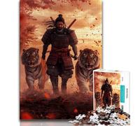 Jigsaw Puzzles for Adults 1000 Piece Ninja And Tiger Puzzles for Adults,Challenging Game for Is Ideal As A Gift for The Whole Family (size 75x50cm)