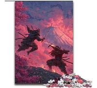 Jigsaw Puzzles for Adults, 1000 Piece Ninja at The Foot of Mount Fuji Puzzle Family Interactive Game, DIY Home Decor Brain Challenge Gift (size 26x38cm)
