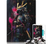 Jigsaw Puzzles for Adults 1000 Piece Ninja Samurai Oil Painting Jigsaw,Educational Games Wall Decoration Unique Birthday And Xmas Gifts 50x75cm