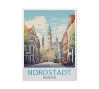 Jigsaw Puzzles for Adults 1000 Piece，North City Hanover，Difficult Puzzle Perfect Educational Gift for Boys and Girls 38x52cm-AX71