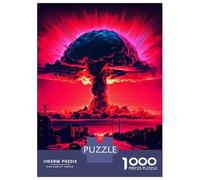 Jigsaw Puzzles for Adults 1000 Piece Nuclear Bomb Illustration Puzzles for Adults Relax Games Pattern Assembly Christmas Birthday Gifts 38x26cm/1000pcs