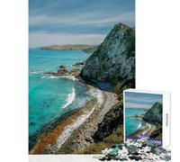 Jigsaw Puzzles for Adults 1000 Piece Nugget Point New Zealand Relax Games Tough Challenge Educational Toy with Fully Interlocking Randomly Shaped Pieces (38X26CM)