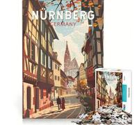Jigsaw Puzzles for Adults 1000 Piece Nuremberg, Germany, Hands-on Game, Fun Activities at Home, Presents for Women 38x52cm