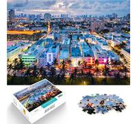 Jigsaw Puzzles for Adults 1000 Piece Ocean drive and skyline Entspannungsspiele Heimdekoration Spielzeug52x38cm