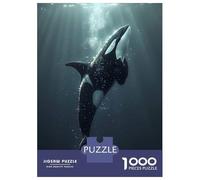 Jigsaw Puzzles for Adults 1000 Piece Ocean Orca Whale Killer Adult Jigsaw Relax Games Difficult Challenge Fun Activities at Home 70x50cm/1000pcs