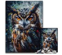 Jigsaw Puzzles for Adults 1000 Piece Oil Paint Owl PortraitPuzzles for Adults for Birthdays And Holidays 1000 PCS(38x26cm)