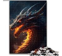 Jigsaw Puzzles for Adults 1000 Piece Old Fire Dragon Difficult Puzzles for Adults for Holidays, Birthdays, And Family Game Nights size 38x26cm