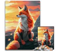 Jigsaw Puzzles for Adults 1000 Piece Orange Fox paper Jigsaw Puzzles for Adults Gift for Men And Women DailySpecial Occasion 1000 PCS(38x26cm)