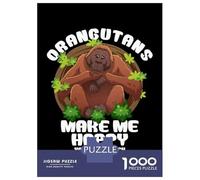 Jigsaw Puzzles for Adults 1000 Piece Orangutan Gift Funny Jigsaw for Adults Fun Games Wall Art Unique Birthday And Xmas Gifts 70x50cm/1000pcs