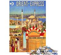 Jigsaw Puzzles for Adults 1000 Piece Orient Express Adult Jigsaw Puzzles Family Activities Challenging To Complete for Is Ideal As A Gifts (38x26cm/1000pcs)