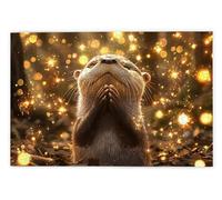 Jigsaw Puzzles for Adults 1000 Piece, Otter Puzzles for Adults, Impossible Puzzle 1000 Pieces, Family Educational Wooden Puzzle, Challenging Jigsaws, Gift Box Packaging, Gifts for Women, Men, A-1