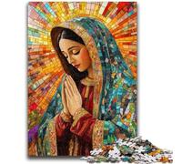 Jigsaw Puzzles for Adults 1000 Piece Our Lady of Guadalupe Praying Artistic Wall Decor & Birthday Gift Idea for Friends, Home Office 26x38cm
