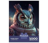 Jigsaw Puzzles for Adults 1000 Piece Owl Astronaut Jigsaw Hands-on Game Birthday Present Unique Birthday And Xmas Gifts 52x38cm/1000pcs