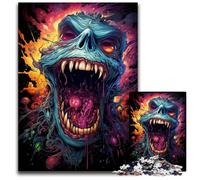 Jigsaw Puzzles for Adults 1000 Piece Painting Colorful Evil Demon Jigsaw Puzzles for Adults Ideal for Lover Perfect Christmas New Year Valentine's Gift 1000 PCS(75x50cm)