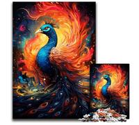 Jigsaw Puzzles for Adults 1000 Piece Painting Colorful Peacock PaperJigsaw Puzzles Brain Challenge Gift Educational Activity for Teenagers 1000 PCS(38x26cm)