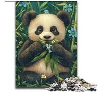 Jigsaw Puzzles for Adults, 1000 Piece Panda Eating Bamboo Jigsaw Puzzles for Adults 1000 Family Fun Craft, Perfect for Birthdays, Holidays (Size 50x75cm)