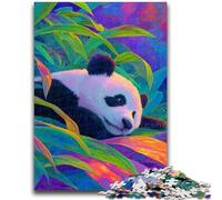Jigsaw Puzzles for Adults 1000 Piece Panda in The Bamboo Forest Family Game Stress Reliever Difficult Challenge Artists Collection, Fine Art 50x75cm