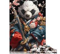 Jigsaw Puzzles For Adults 1000 Piece Panda Samurai Warrior Puzzle Jigsaw For Adults Challenging Game 1000pcs (75x50cm)