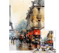 Jigsaw Puzzles for Adults 1000 Piece Paris Eiffel Tower Jigsaw 1000 Pieces Toy Wall Decor Gifts For Birthdays Improve Memory (38x26cm)