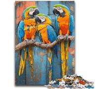 Jigsaw Puzzles for Adults 1000 Piece Parrot Oil Painting 1000 Pieces for Adults,Quiz Game Wall Decoration Unique Birthday And Xmas Gifts (75x50cm)