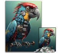 Jigsaw Puzzles for Adults 1000 Piece Parrot Robot Difficult Puzzles for Adults Interactive Family Game Ideal Family Activity Game 1000 PCS(38x26cm)