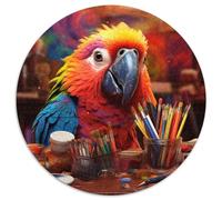 Jigsaw Puzzles for Adults 1000 Piece Parrot Round Puzzles for 1000 Piece Relax & Challenge, Colorful Home Decor Art, for Friends 1000pcs (67.5x67.5cm)