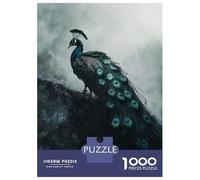 Jigsaw Puzzles for Adults 1000 Piece Peacock in Fog Puzzle for Adults Brain Teaser Game Difficult Hard Deal As Gifts for The Whole Family 70x50cm/1000pcs
