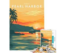 Jigsaw Puzzles for Adults 1000 Piece Pearl Harbor Hawaii Learning Educational Toys for Educational Game For Family Fun Funny Gifts (Size 38x26cm)