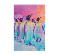Jigsaw Puzzles for Adults 1000 Piece Penguin Large Puzzle Animal, Difficult Challenging Family Games for The Whole for Women, Wooden Jigsaws with Gift Box Packaging, Gifts for Women 75x50cm D-1233