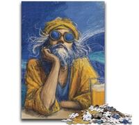Jigsaw Puzzles for Adults 1000 Piece People on Vacation Stress Reliever Difficult Challenge Suitable for Desktop Decoration 50x75cm