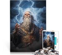 Jigsaw Puzzles for Adults 1000 Piece Perun Slavic Art Made of cardboard for and 14 years and over Home Art Decor Artists' Collection, Fine Arts。size：38x52cm/14.96x20.47inch