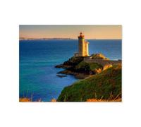 Jigsaw Puzzles for Adults 1000 Piece,Phare du Petit Minou lighthouse in the westernmost department of Finistère,Difficult Puzzle Perfect Educational Gift for Boys And Girls(50x70cm)-AS94