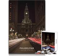 Jigsaw Puzzles for Adults 1000 Piece Philadelphia Toys Educational Games Enhance Memory Educational Toy Size 50x75cm