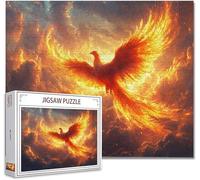 Jigsaw Puzzles for Adults 1000 Piece Phoenix Difficult Impossible Puzzle Educational Games Improve Memory Stress Reliever with Poster Included Compact Box the any Occasion or Holiday P-6