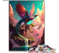 Jigsaw Puzzles for Adults 1000 Piece Phoenix in The Palace Made of Wood, Unique DIY Home Decor Gift Idea 50x75cm Birthday Party for Men Women