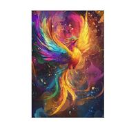 Jigsaw Puzzles for Adults 1000 Piece Phoenix Large Puzzle Color, Difficult Challenging Family Games for The Whole for Women, Wooden Jigsaws with Gift Box Packaging, Home Room Decor 75x50cm D-958