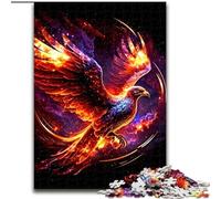 Jigsaw Puzzles for Adults 1000 Piece Phoenix Made of Wood, Fun Activity for at Home 50x75cm Family Fun Activity, Brain Challenge, for Teenager