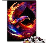 Jigsaw Puzzles for Adults 1000 Piece Phoenix Made of Wood, Fun Present & Activity for Home 50x75cm Birthday Party for Men Women
