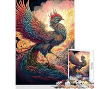 Jigsaw Puzzles for Adults 1000 Piece Phoenix Practical Game Perfect Decoration DIY Toys with Fully Interlocking Randomly Shaped Pieces (38X52cm)