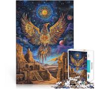 Jigsaw Puzzles for Adults 1000 Piece Phoenix Totem Stressabbau Staycation Zeit totschlagen Geschenk zum Geburtstag52x38cm