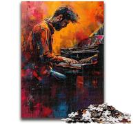 Jigsaw Puzzles for Adults 1000 Piece Pianist Brain Teaser Game Educational Game for Birthday, Chrismas for for Age 14 50x75cm