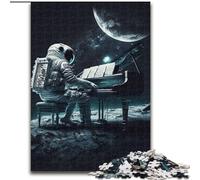 Jigsaw Puzzles for Adults 1000 Piece Piano in Space Made of Wood, High-Difficulty Brain Teaser for Teenagers 50x75cm for Family Interactive Game