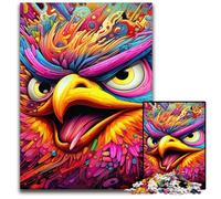 Jigsaw Puzzles for Adults 1000 Piece Pink Bird Jigsaw Puzzles Colorful Home Decor & Interactive Family Game, 50x75CM/19.68x29.52inch