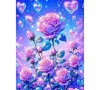 Jigsaw Puzzles for Adults 1000 Piece Pink Rose Garden, Jigsaws 1000 pieces for adults Family Activity, Challenging puzzles Games, Colourful, Beautiful Decoration Puzzle