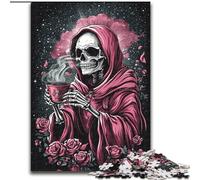 Jigsaw Puzzles for Adults 1000 Piece Pink Skull, Elephant Toy Intellectual Game Birthday Present, Gifts, Wall Art for Ages 14+ (Size 26x38cm)