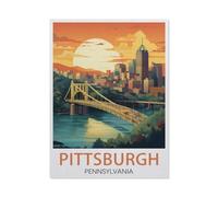 Jigsaw Puzzles for Adults 1000 Piece，Pittsburgh Pennsylvania，Difficult Puzzle Perfect Educational Gift for Boys And Girls（75x50cm）-BE69